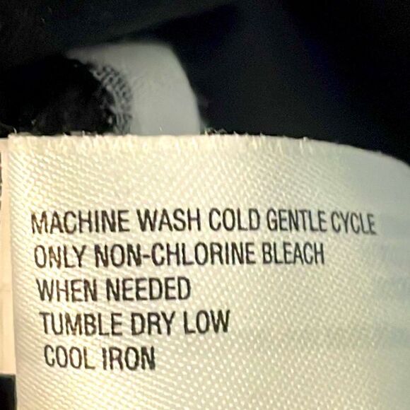 GAP bird and vine print front solid back cap sleeve tee or shell size L - Picture 7 of 8